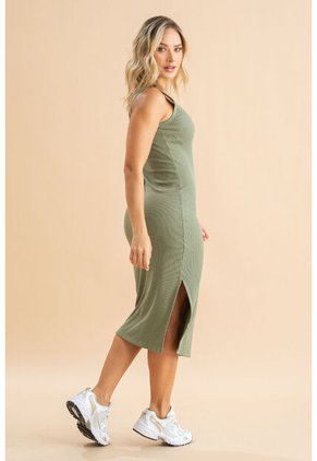 Vestido Rib Natalie Verde Ragged Pf31511516