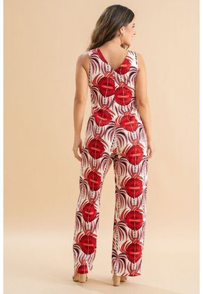 Enterizo Largo Edrom Rojo Ragged Pf31530218