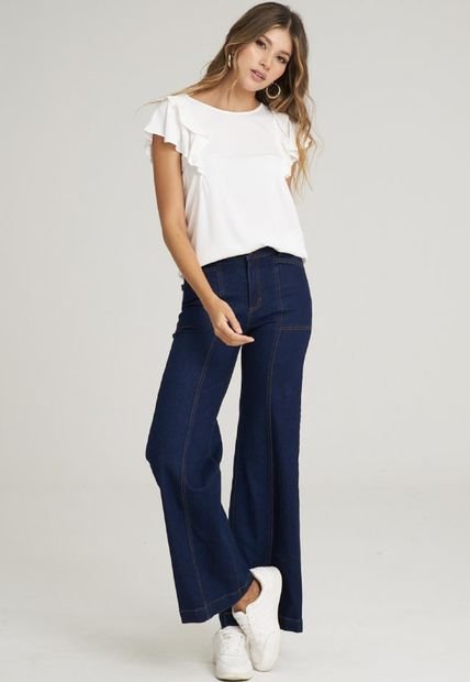 Jean Milan Azul Ragged Pf51350322