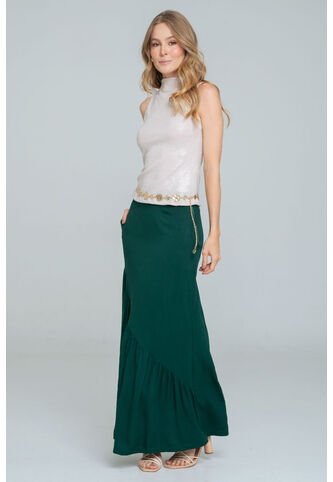 Falda Larga Ashk Verde Ragged Pf11320519 Ragged