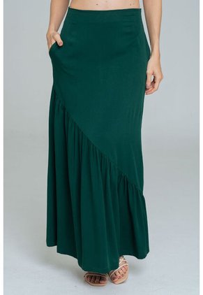 Falda Larga Ashk Verde Ragged Pf11320519