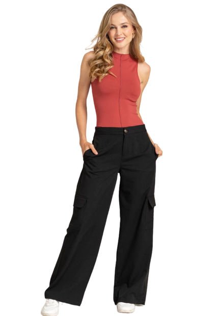 Pantalon Caoba Negro Ragged Pf11310737