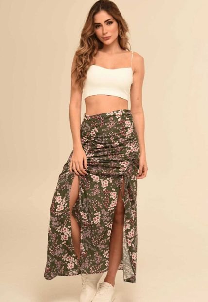 Falda Taylor Verde Ragged Pf11320439