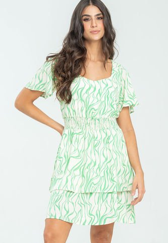Vestido Paulina Verde Ragged Pf11511320 Ragged