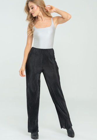 Pantalon Plisado Negro Ragged Pf11310810 Ragged