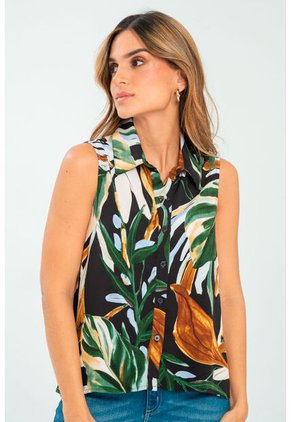 Camisa Bhelden Negro Ragged Pf11113054