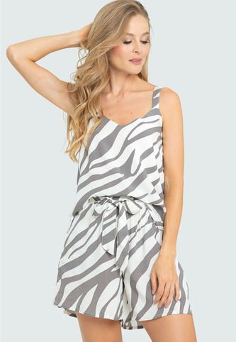 Short Zebra Gris Ragged Pf11340147 Ragged