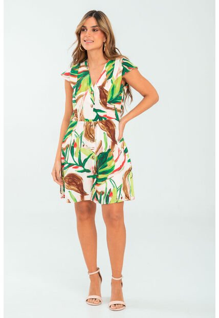 Vestido Lior Verde Ragged Pf11511420