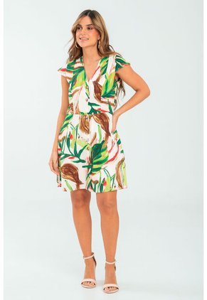 Vestido Lior Verde Ragged Pf11511420