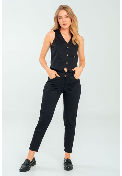 Pantalon Lheset Negro Ragged Pf11310886