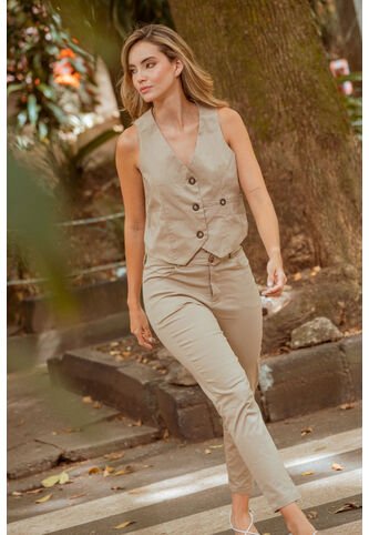 Pantalon Lheset Beige Ragged Pf11310886 Ragged