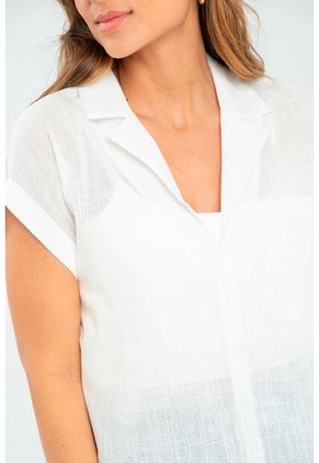 Blusa Butter Blanco Ragged Pf11113020