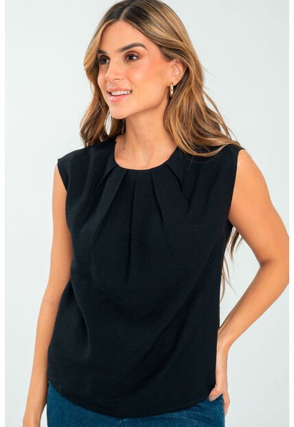 Blusa Lupe Negro Ragged Pf11113018