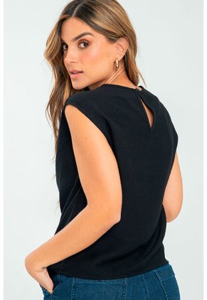 Blusa Lupe Negro Ragged Pf11113018