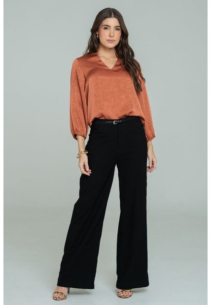 Blusa Pascal Café Ragged Pf12110885