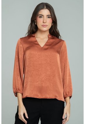 Blusa Pascal Café Ragged Pf12110885