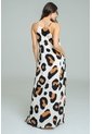 Vestido Animal Cortes Beige Ragged Pf11511478 de Ragged