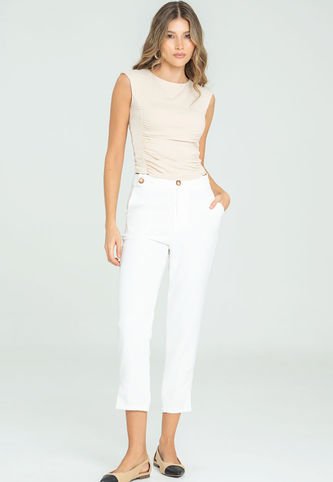 Pantalon Reveillon Blanco Ragged Pf12310397 Ragged