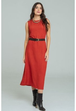 Vestido Midi Nhyra Café Ragged Pf11511460