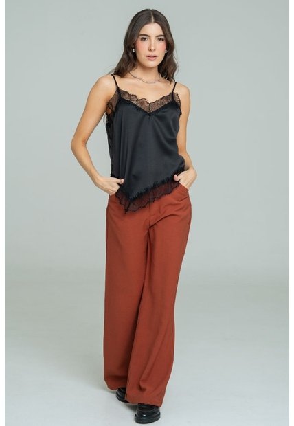 Pantalon Mecler Café Ragged Pf11310952