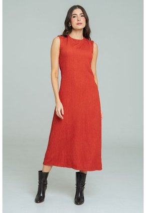 Vestido Midi Nhyra Café Ragged Pf11511460