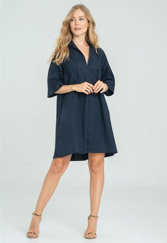 Vestido Karimi Azul Ragged Pf11510946 Ragged