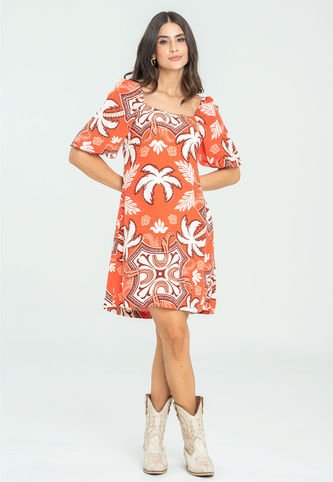 Vestido Mayorca Naranja Ragged Pf11511311 Ragged