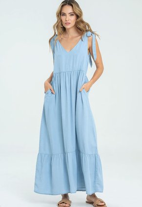 Vestido Napoles Azul Ragged Pf51510134