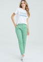 Pantalon Paper Bag Drill Verde Ragged Pf21310018 de Ragged