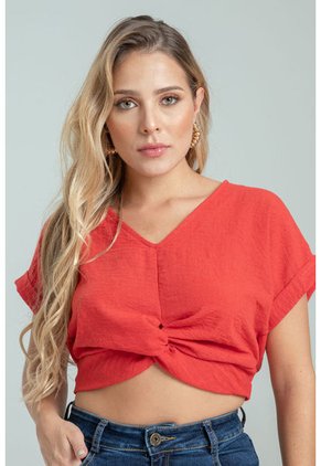 Blusa Montego Rojo Ragged Pf11112645