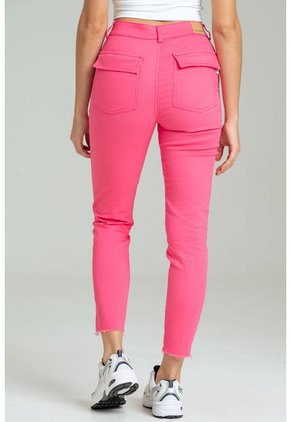 Pantalon Drill Mangle Rosa Ragged Pf21310014