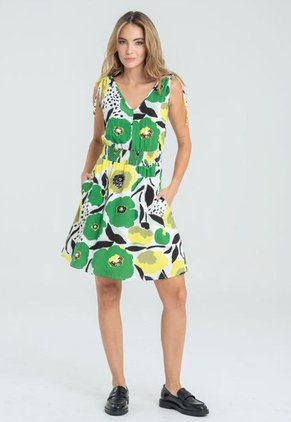 Vestido Macarena Verde Ragged Pf11511292