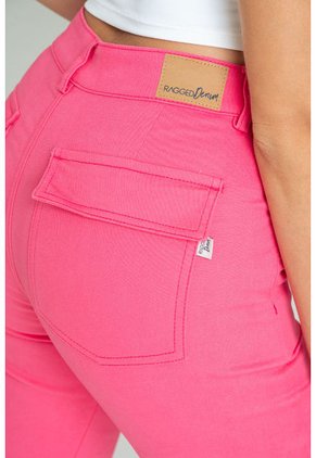 Pantalon Drill Mangle Rosa Ragged Pf21310014