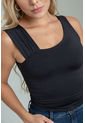 Crop Top Ahiza Negro Ragged Pf13120730 de Ragged