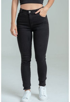 Jeans Skinny Black Negro Ragged Pf21460001