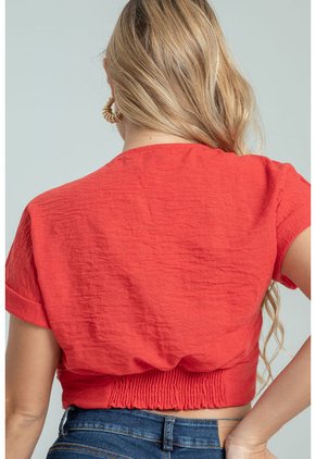 Blusa Montego Rojo Ragged Pf11112645