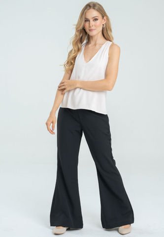 Pantalon Campana Bal Negro Ragged Pf12310400 Ragged
