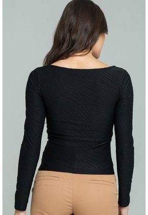 Top Luana Negro Ragged Pf11121189