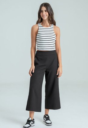 Pantalon Ava Culotte Negro Ragged Pf12310391