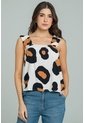 Blusa Animal Beige Ragged Pf11113206 de Ragged