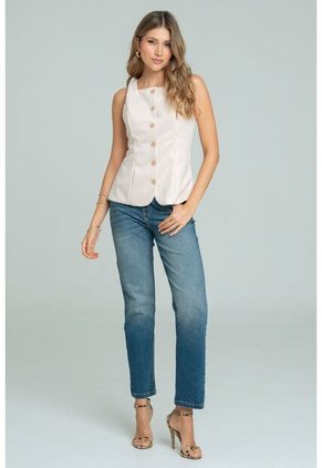 Blusa Mhaikure Beige Ragged Pf12110853