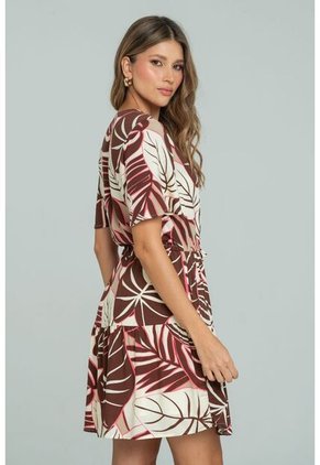 Vestido Corto Alhia Café Ragged Pf11511445