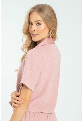 Blusa Gaia Rosa Ragged Pf11112750