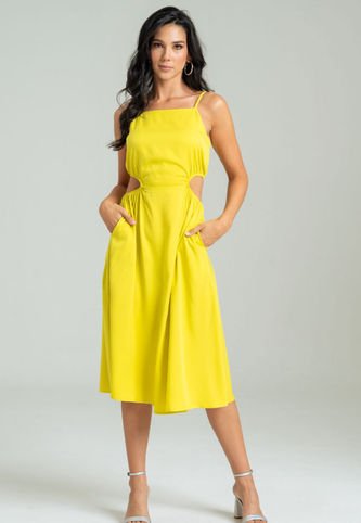 Vestido Midi Claire Verde Ragged Pf11511278 Ragged