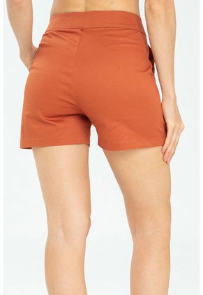 Short Asimetrico Café Ragged Pf11340150