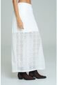 Falda Larga Jhaelyn Blanco Ragged Pf11320520 de Ragged