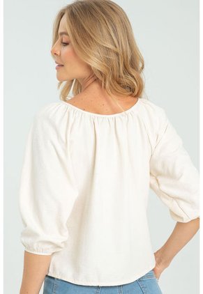 Blusa Amalfi Blanco Ragged Pf11112755