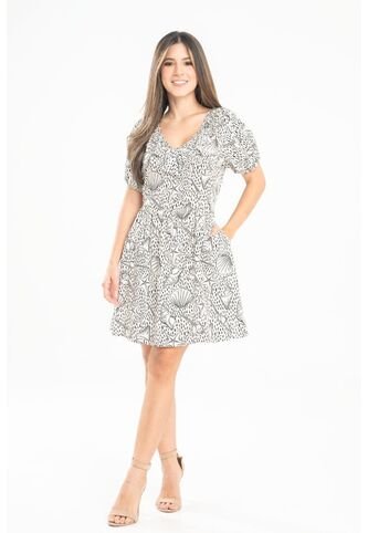 Vestido Corto Shena Blanco Ragged Pf31511466 Ragged