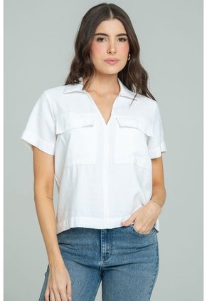 Blusa Kenia Blanco Ragged Pf11113163