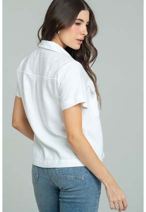 Blusa Kenia Blanco Ragged Pf11113163